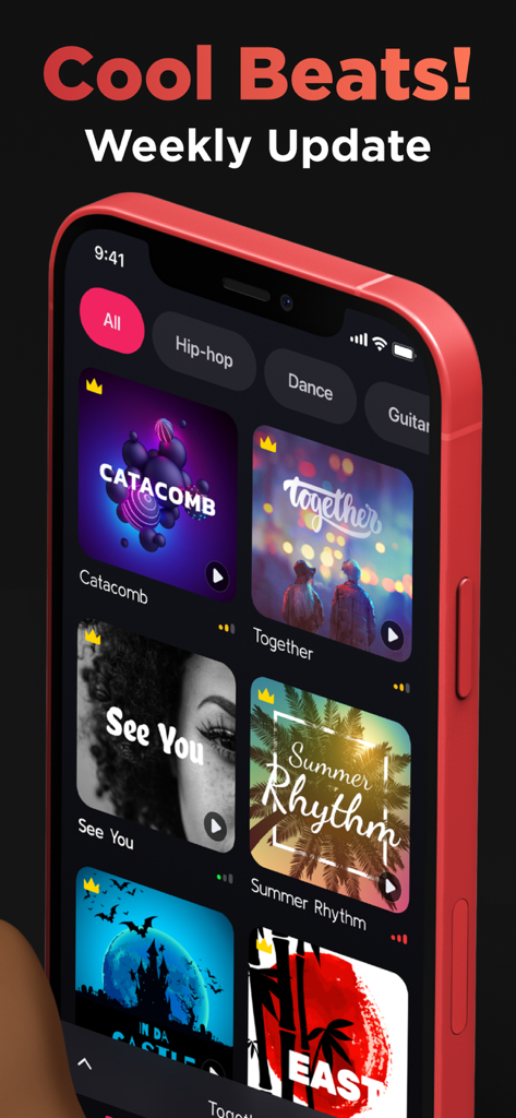 LooPad - Music & Beat Maker - LooPad app interface showing a library of professional sound packs for various music genres