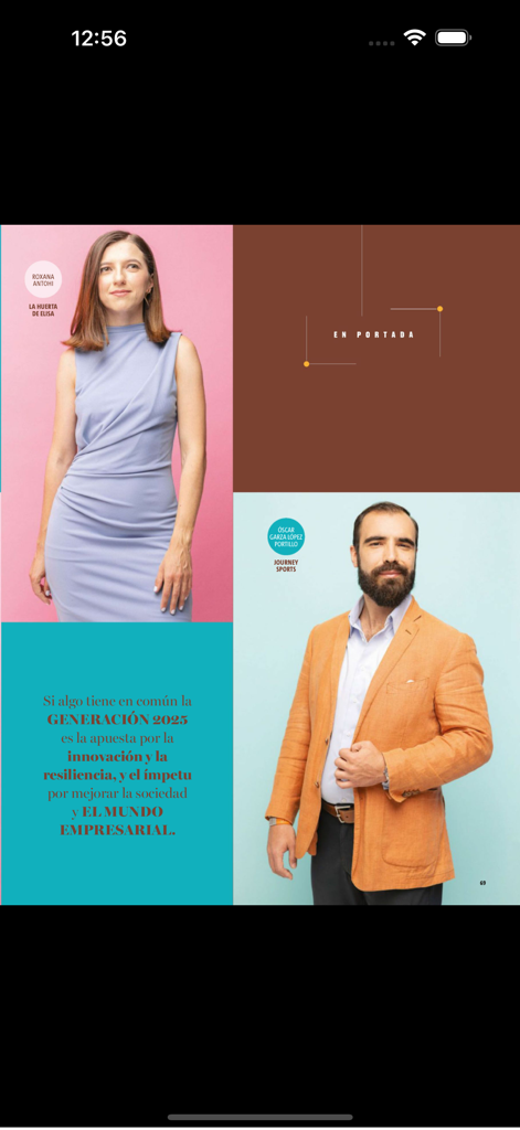 Revista Expansion digital edition showcasing business leaders and innovation trends