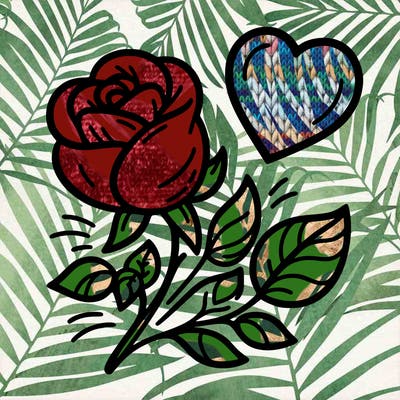 rose and heart