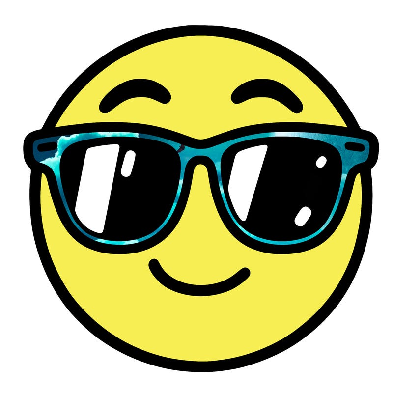 emoji with sunglasses
