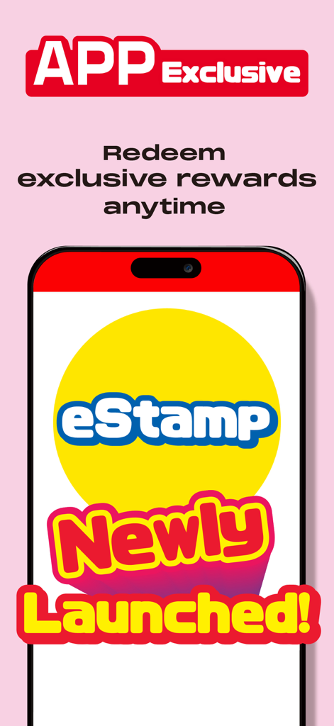 Wellcome Online Shop - 惠康網店應用程式畫面，顯示全新推出的eStamp積分獎賞功能