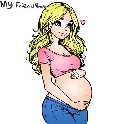 realistic pregnant girl