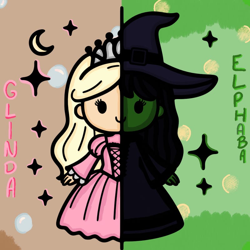 split princess and witch