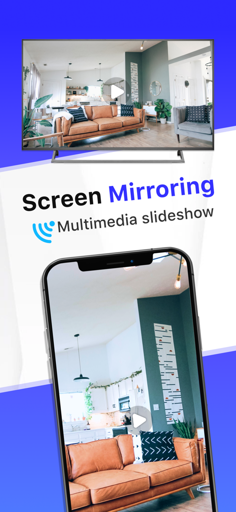 Cast to TV: Wireless display - Duplicación de pantalla de iPhone a un Smart TV con una foto
