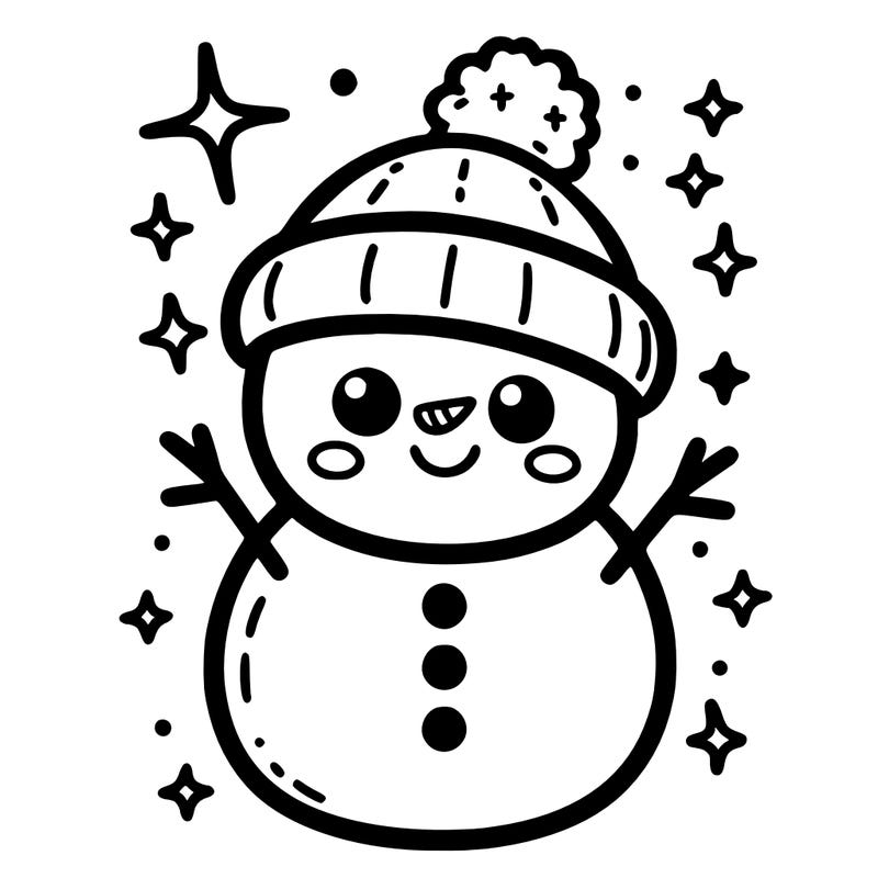 kawai snowman