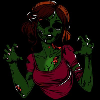 realistic zombie girl