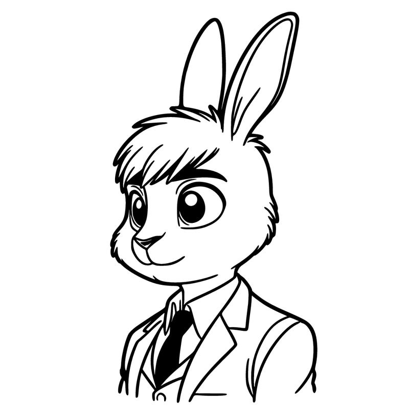 a human rabbit person that looks like a human man