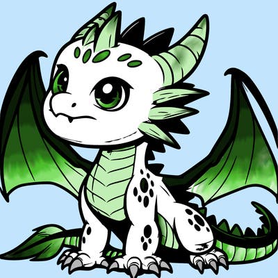 fierce baby night dragon