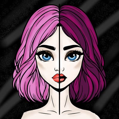 realistic girl split