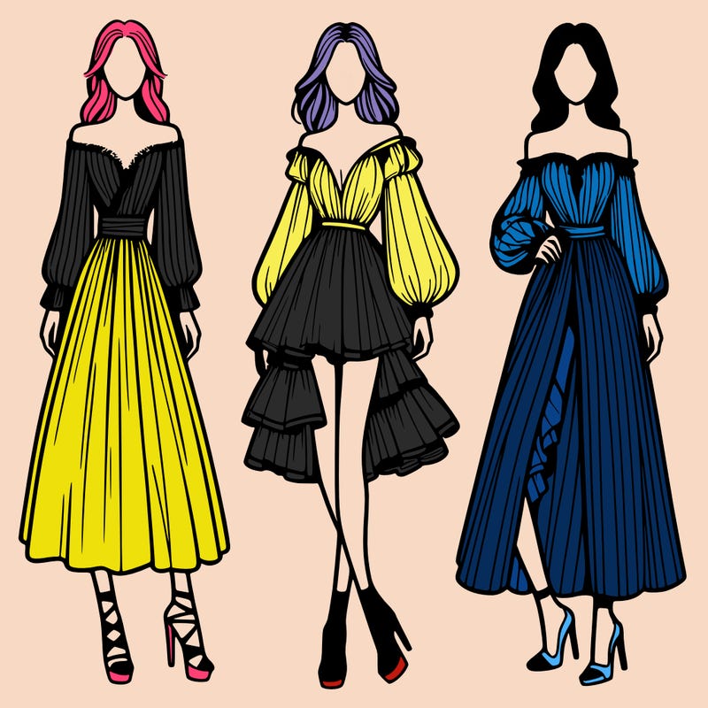 fashion models dresses