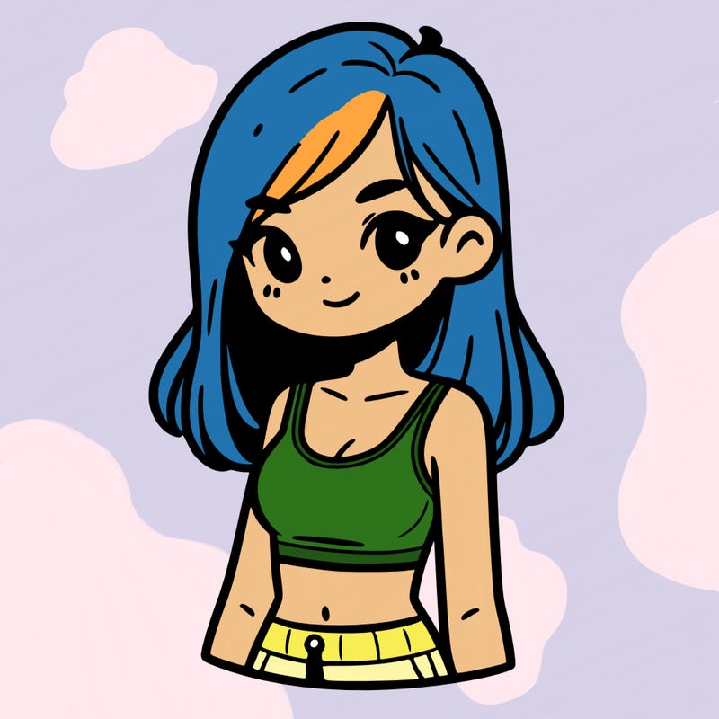 girl with crop top
