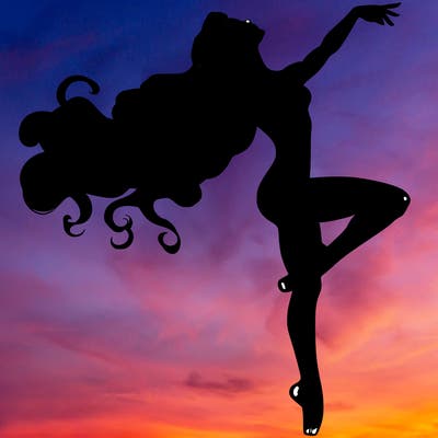 realistic woman dancer