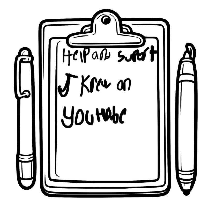 blank clip board with pen