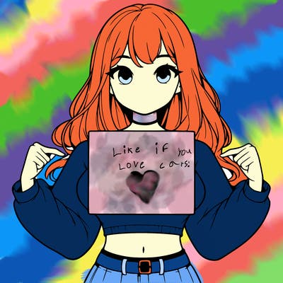 girl holding a blank sign in a long sleeve crop top