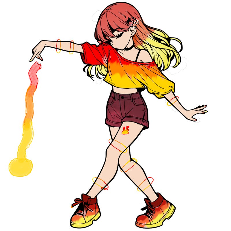 realistic girl danceing