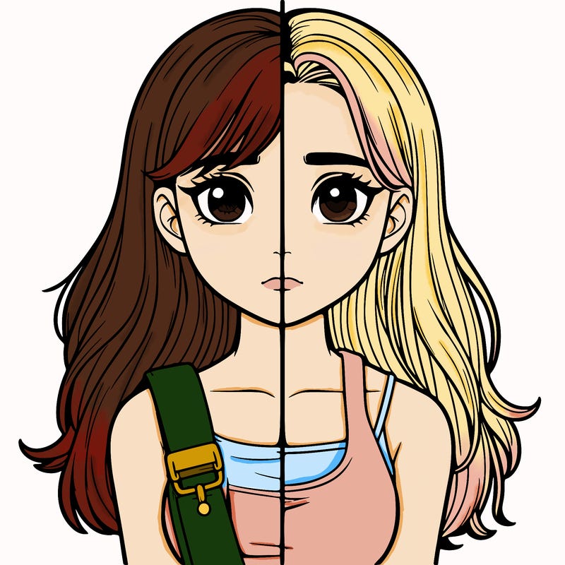 realistic girl split