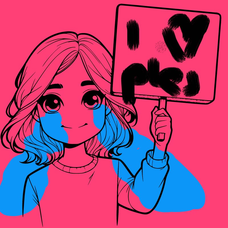 realistic girl holding up a sign