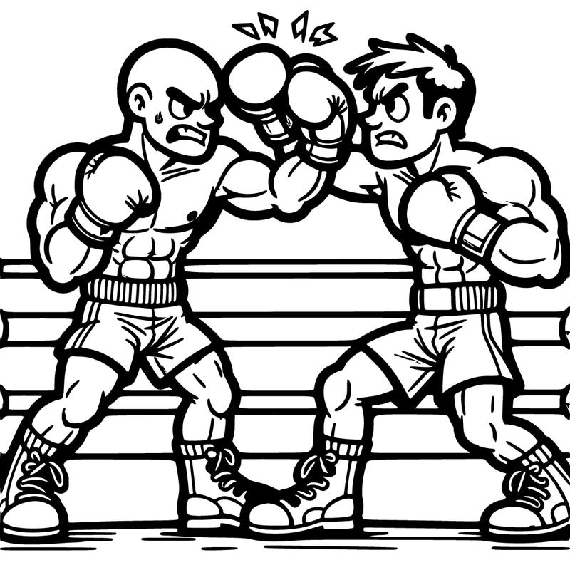 a boxing match
