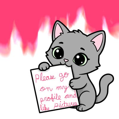 a small cat with a blank sheet of paper in its hand. the cat is sooooooo cute!