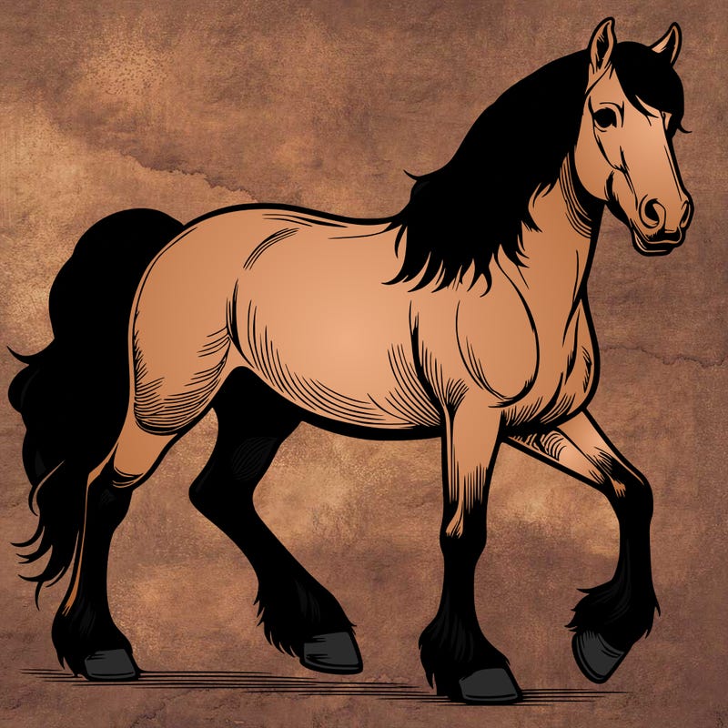 realistic horse