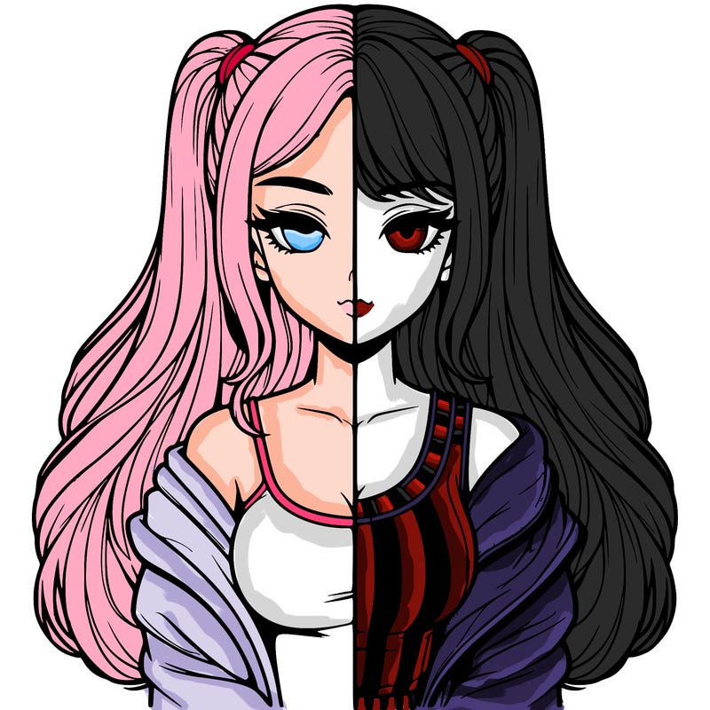 realistic girl split