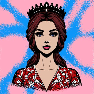 realistic beautiful queen