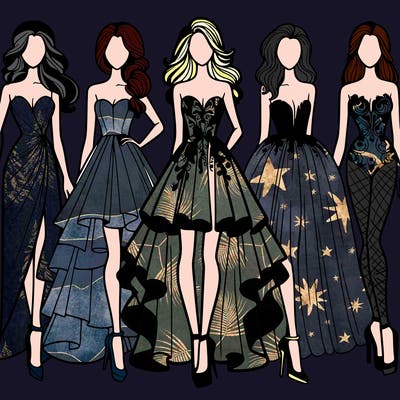 fashion models dresses