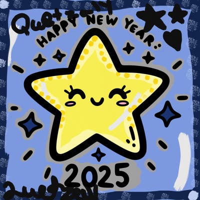 happy new year 2025 star wish