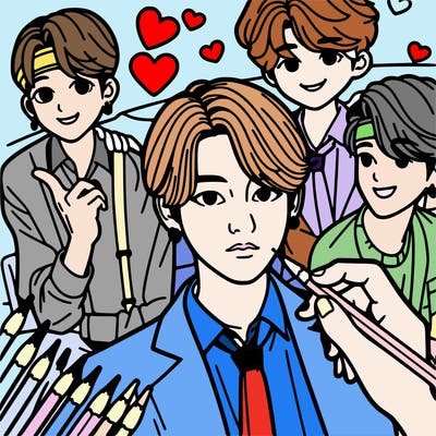 bts coloring