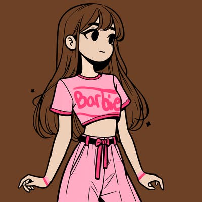 girl in a cute crop top