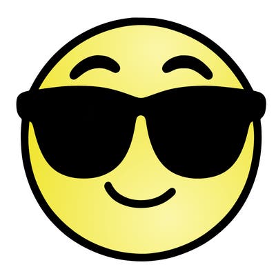 emoji with sunglasses