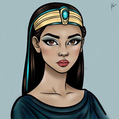 realistic egyptian woman