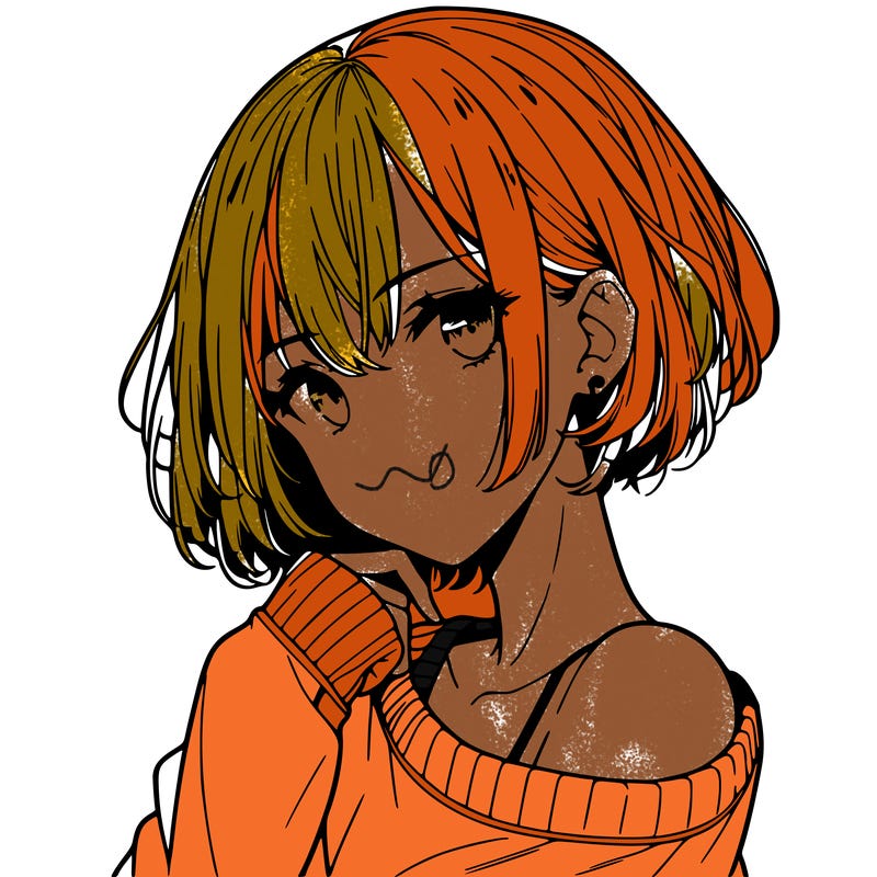 cool anime girl with short hair