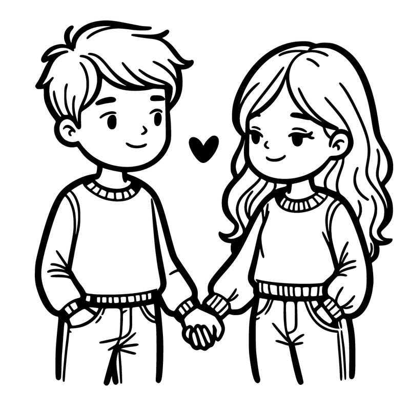 couple holding hands