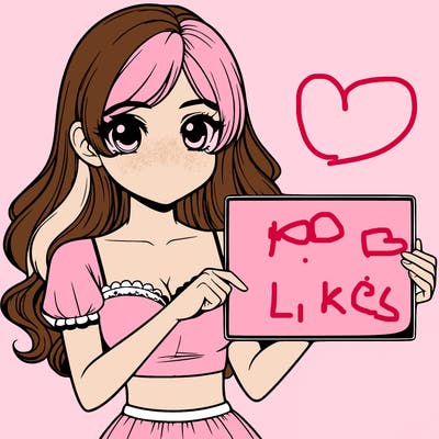 realistic pretty girl holding blank sign