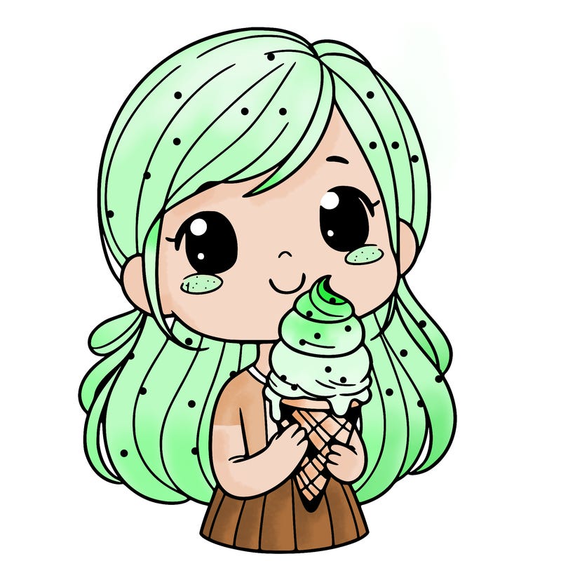 girl with ice cream