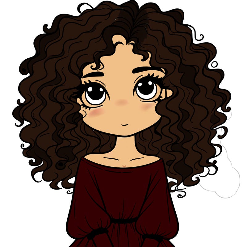 curly hair girl