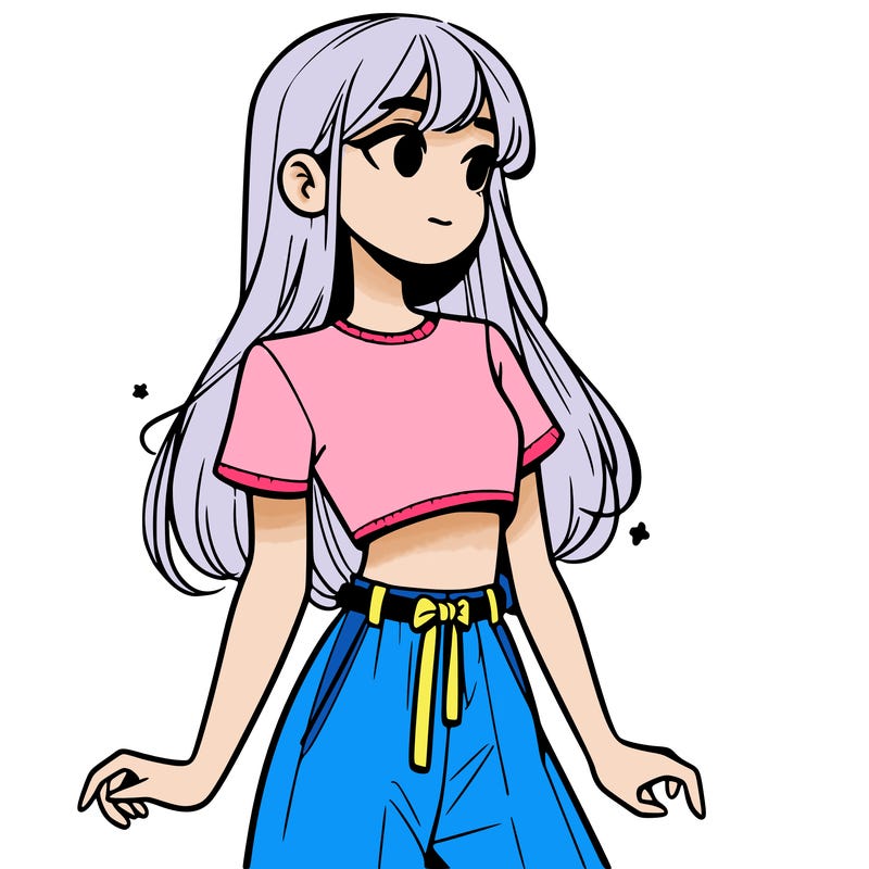 girl in a cute crop top