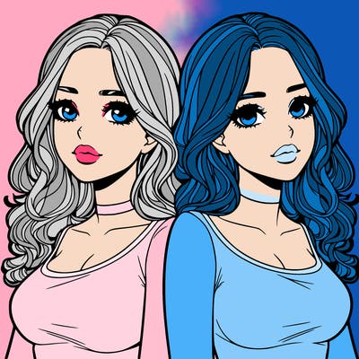 realistic twin sisters