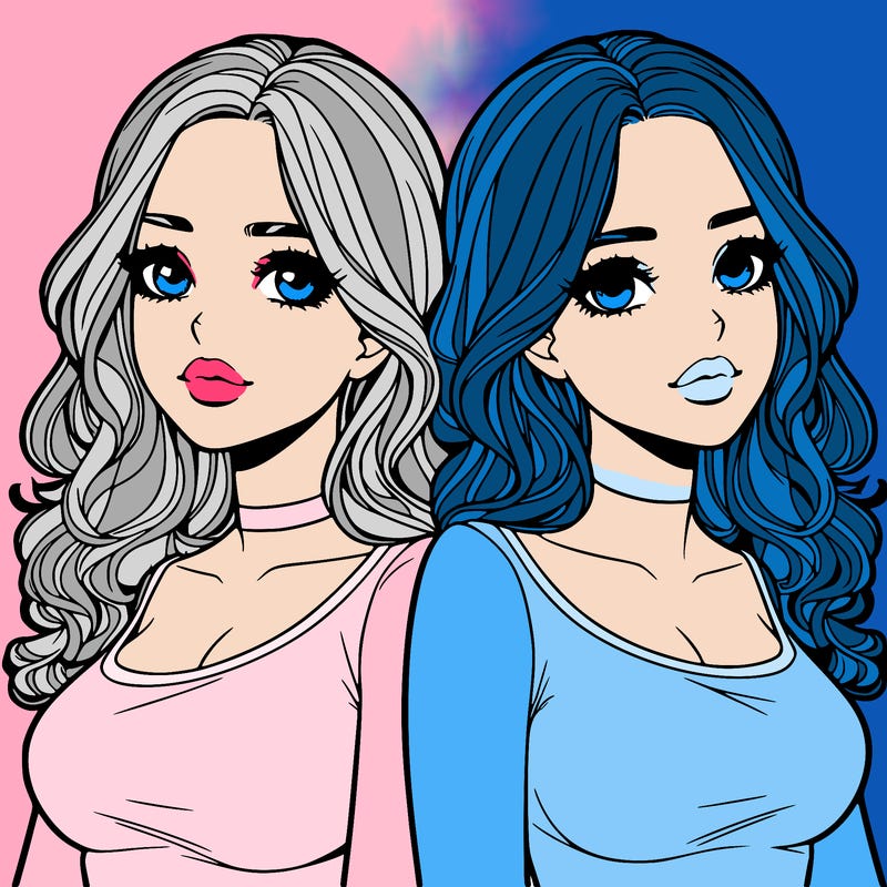 realistic twin sisters