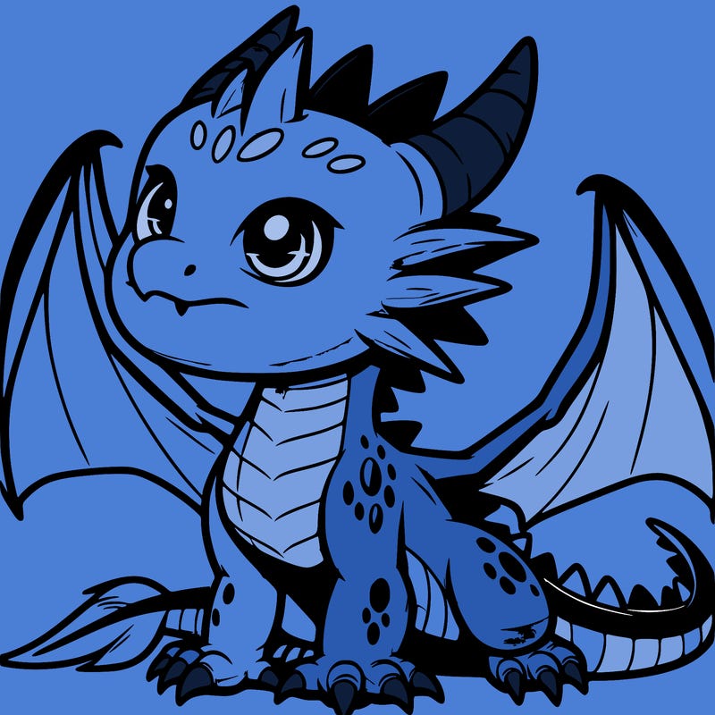 fierce baby night dragon