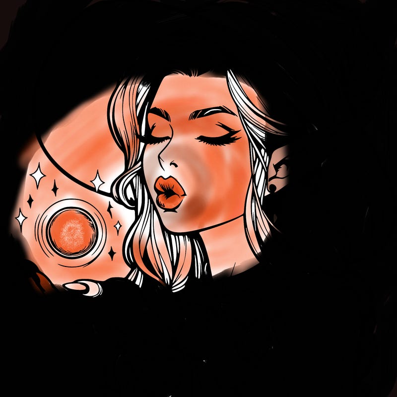 realistic elf casting a spell with lips