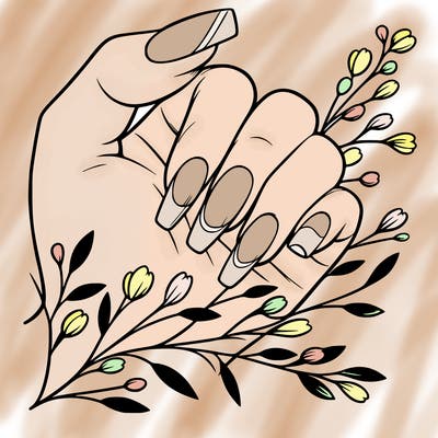 nails with french tip