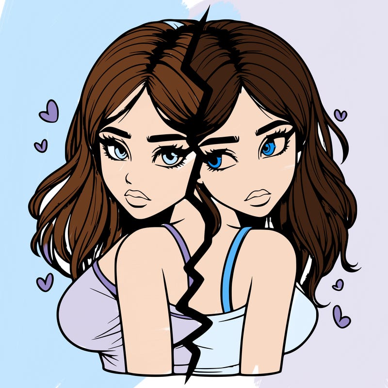 realistic girl split