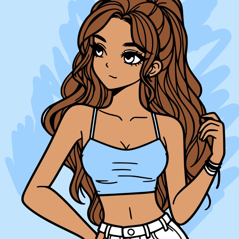 girl in crop top