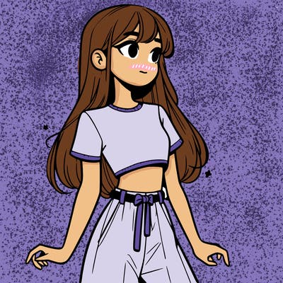 girl in a cute crop top