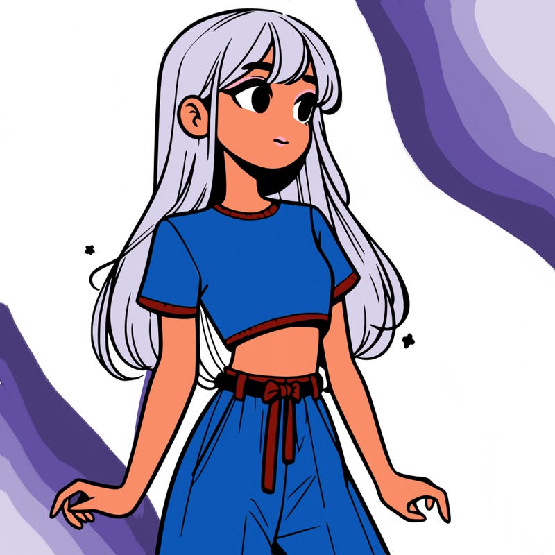 girl in a cute crop top