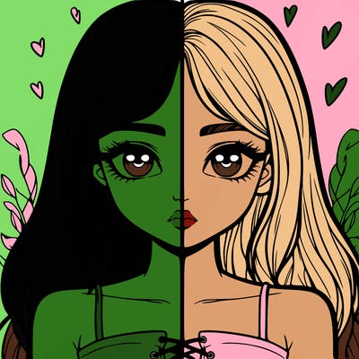 realistic girl split