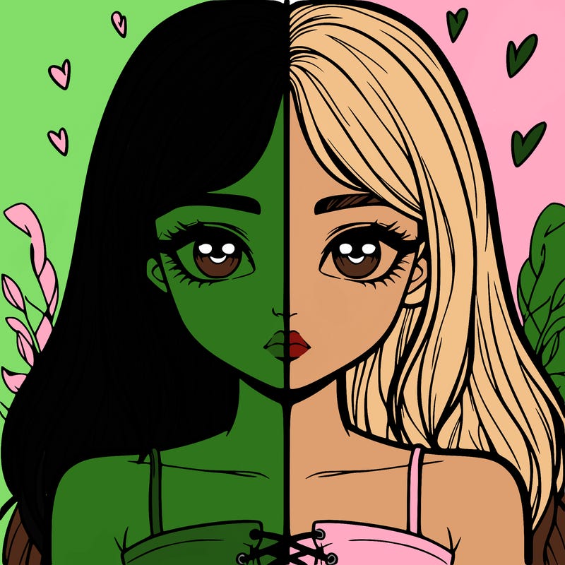 realistic girl split