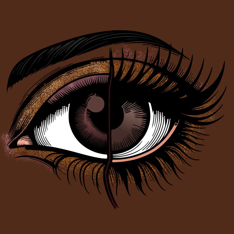 realistic eye split